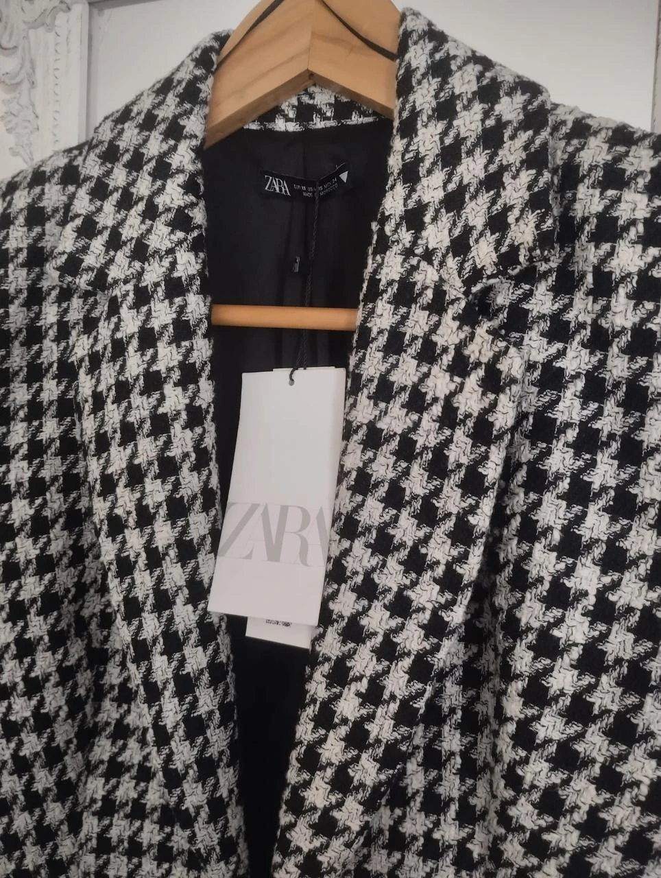 Zara Manteau structuré pied-de-poule XS Neuf avec étiquettes – photo 7
